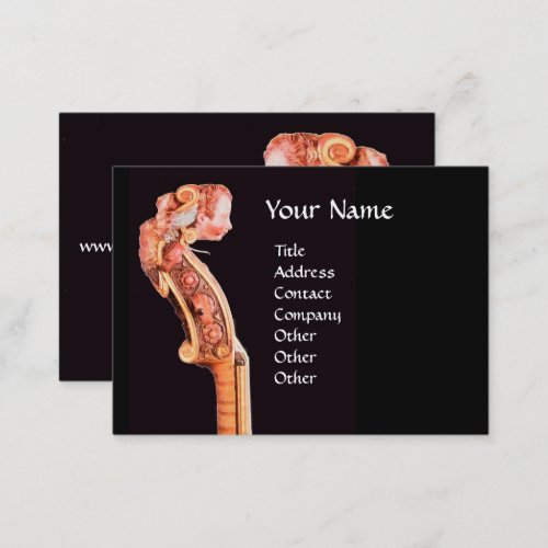 SYMPHONIA CLASSIC MUSIC Red Brown Black Business Card