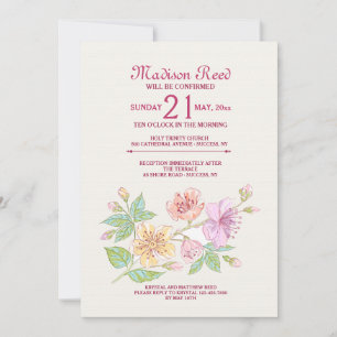 Symphony Floral Invitation