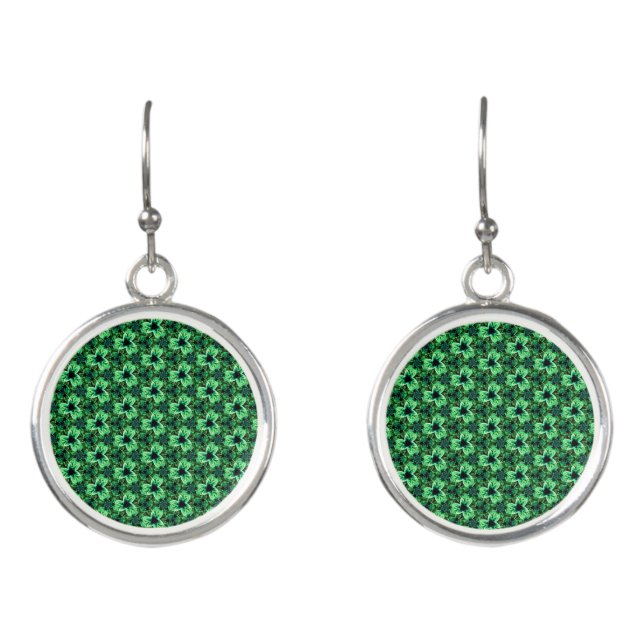 Symphony in Green  Earrings (Front)