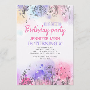 Symphony of Color Invitation