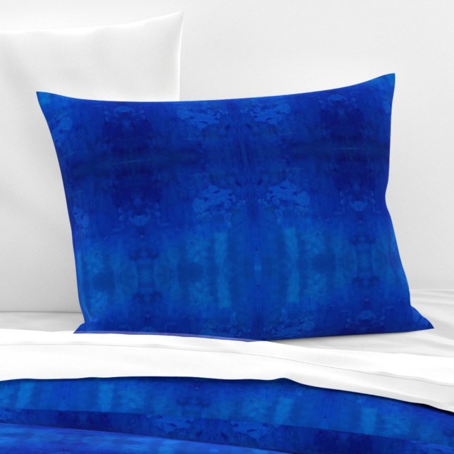 Symphony of deep blue shades L-size pattern Pillow Case (Creator Uploaded)