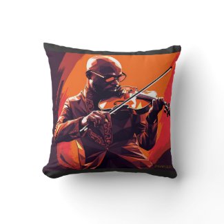 SYMPHONY OF FUNK #1 THROW PILLOW