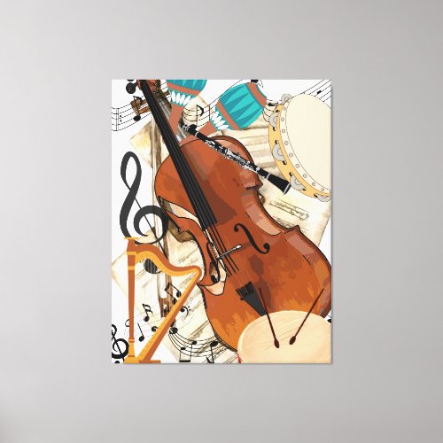 Symphony of Instruments Canvas Print
