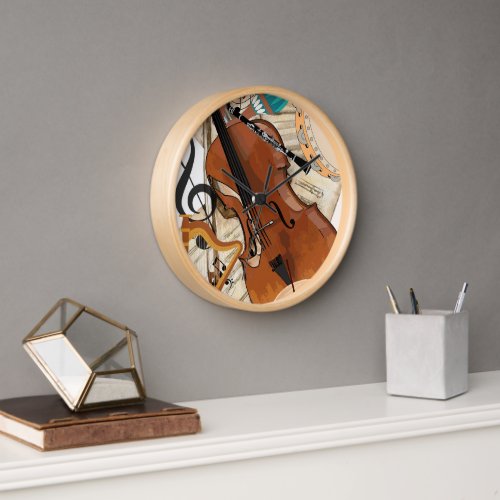 Symphony of Instruments Clock