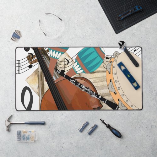 Symphony of Instruments Desk Mat