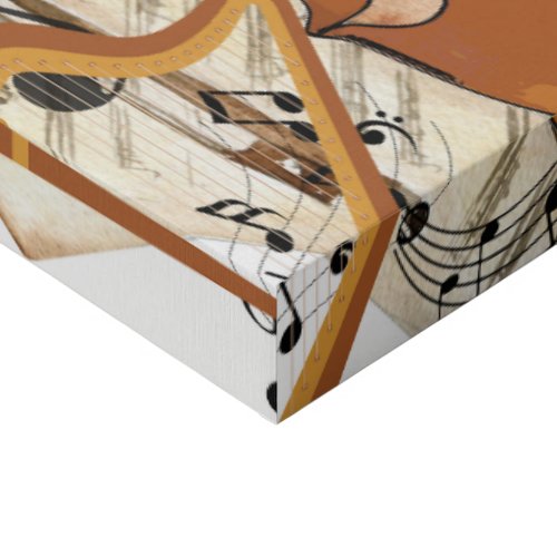 Symphony of Instruments Faux Canvas Print