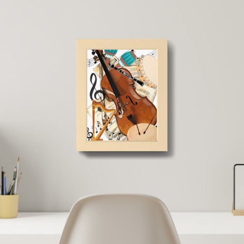 Symphony of Instruments Framed Art