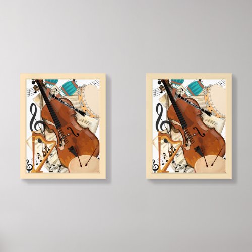 Symphony of Instruments Wall Art Sets
