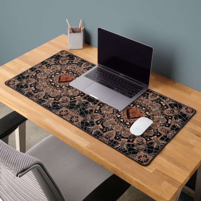 Symphony of love on a honeycomb desk mat (Office 2)