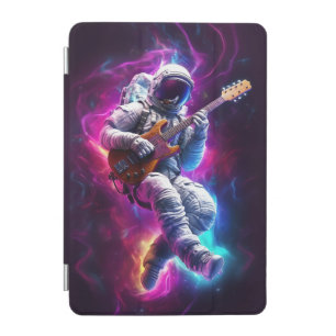 Symphony of the Void   Neon Cyberpunk Astronaut iPad Mini Cover