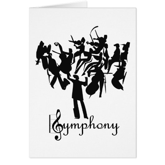 SYMPHONY orchestra  in a stylized design (Front)
