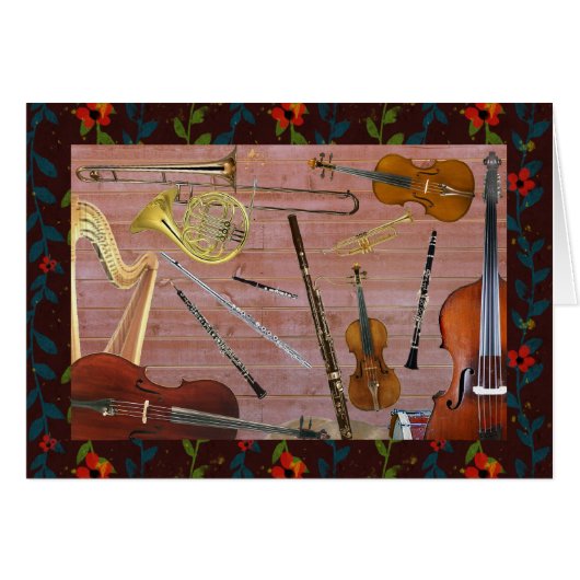 Symphony Orchestra Instruments Cards (Front Horizontal)