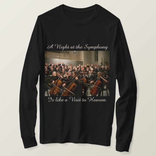 Symphony Orchestra Photo Quote T-shirt (Design Front)