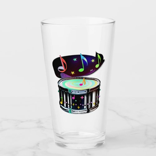 Symphony Starburst Snare Drum Glass Cup