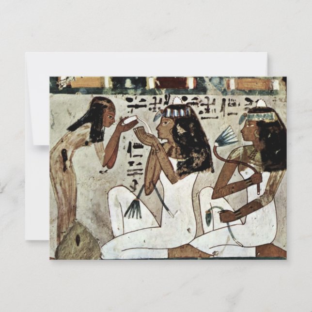 Symposium Detail By Maler Der Grabkammer Des Thot Invitation (Front)