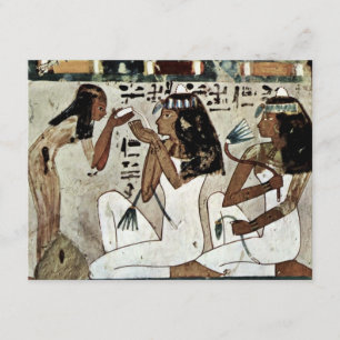 Symposium Detail By Maler Der Grabkammer Des Thot Invitation