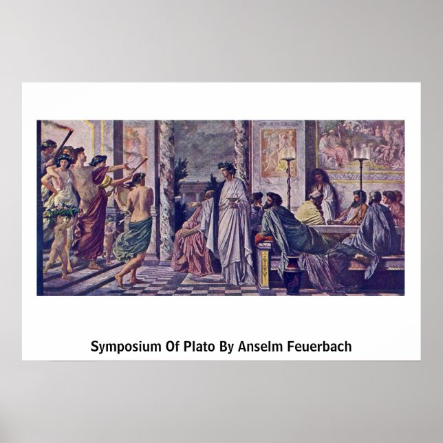 Symposium Of Plato By Anselm Feuerbach Poster (Front)
