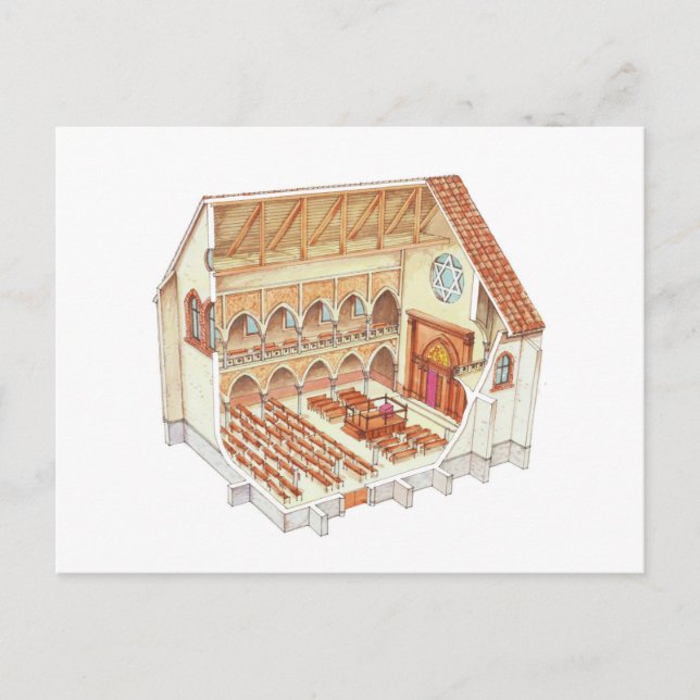 Synagogue. 15th century. Central Europe Postcard (Front)