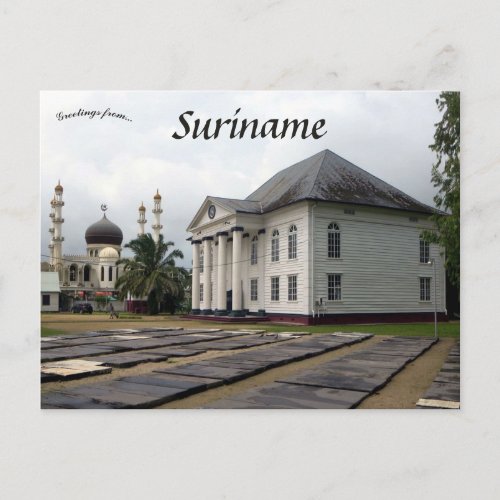 Synagogue and Mosque Paramaribo Suriname Postcard