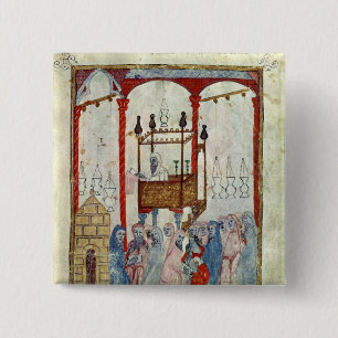 Synagogue, c.1350, Northern Spain Pinback Button