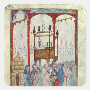 Synagogue, c.1350, Northern Spain Square Sticker