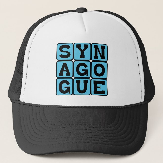 Synagogue, Place of Worship Trucker Hat (Front)