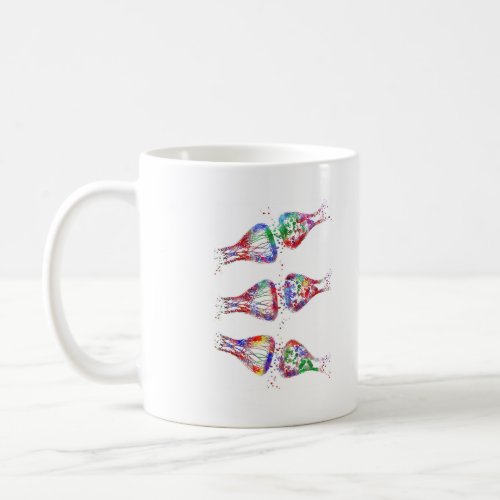 Synapse receptor neurology medical art coffee mug