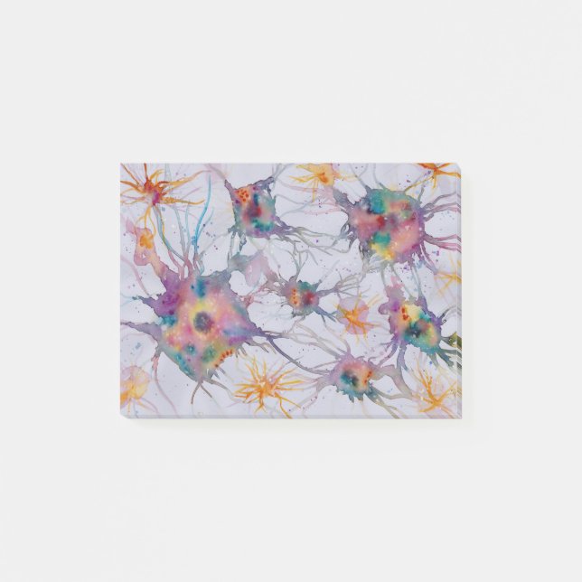 Synapses Watercolour Painting Post-it Notes (Front)