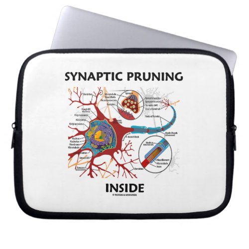 Synaptic Pruning Inside Neuron Synapse Neurology Laptop Sleeve