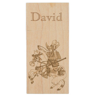 Synaptic Samurai Wood Flash Drive