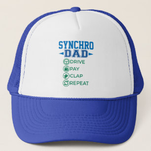 Synchro Dad Drive Pay Clap Synchronized Skating Trucker Hat