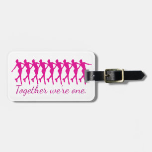 SYNCHRO FIGURE SKATE LUGGAGE TAG PERSONALIZED