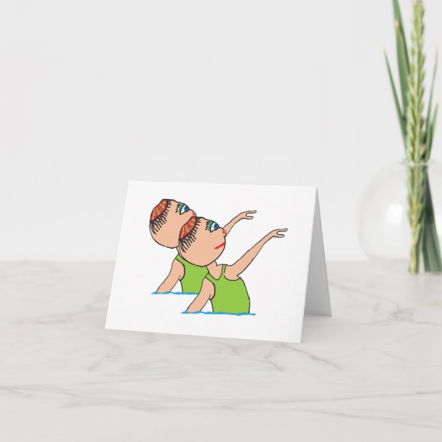 Synchro Swimming Card (Front)