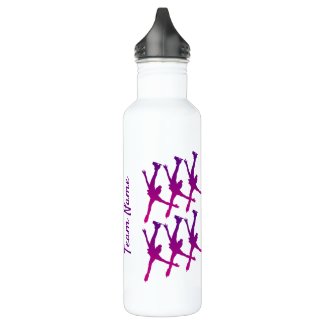 Synchro team water bottle arabesque purple pink