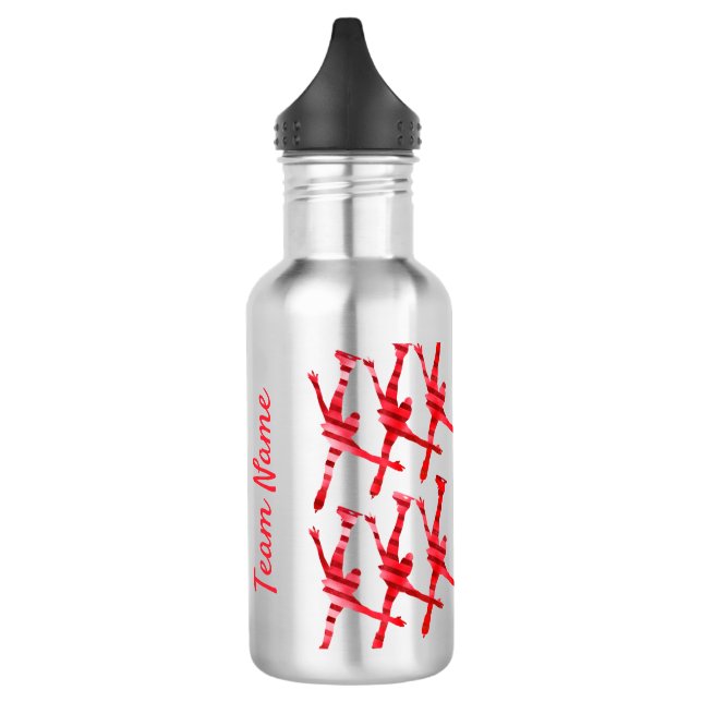 Synchro team water bottle arabesque red (Left)