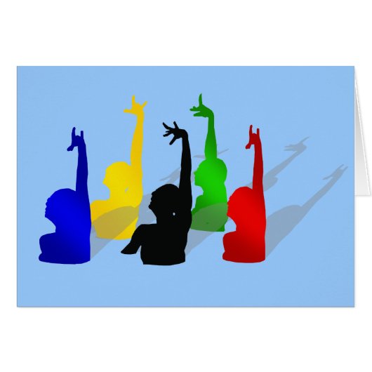 Synchronised swimming Synchronised swimmers Cards (Front Horizontal)