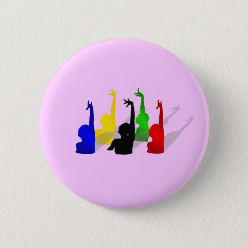 Synchronised swimming Synchronised swimmers Pinback Button