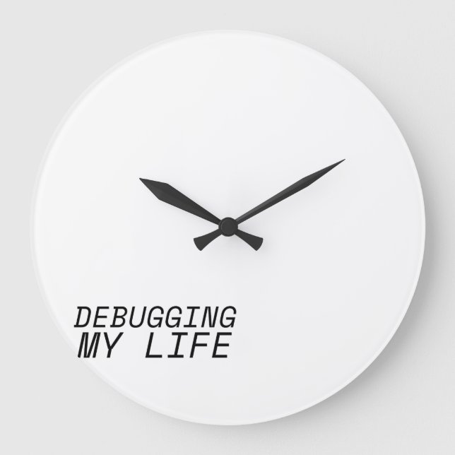 Synchronized Execution Minimalist Large Clock (Front)
