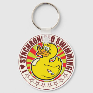 Synchronized Love Duck Keychain