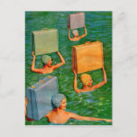 synchronized sea travel postcard