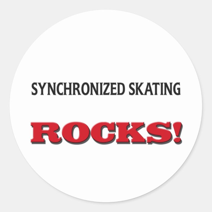 Synchronized Skating Rocks Sticker