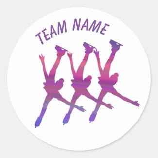 Synchronized skating team sticker