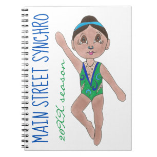 Synchronized Swimmer Girls Swim Team Synchro Notebook