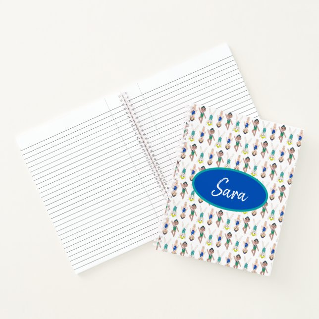 Synchronized Swimmer Girls Swim Team Synchro Notebook (Inside)