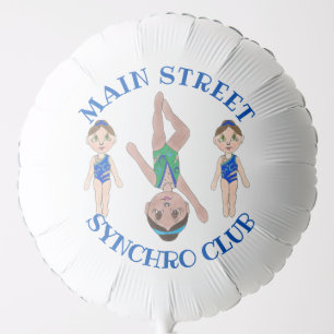 Synchronized Swimmer Girls Synchro Swimming Sports Balloon