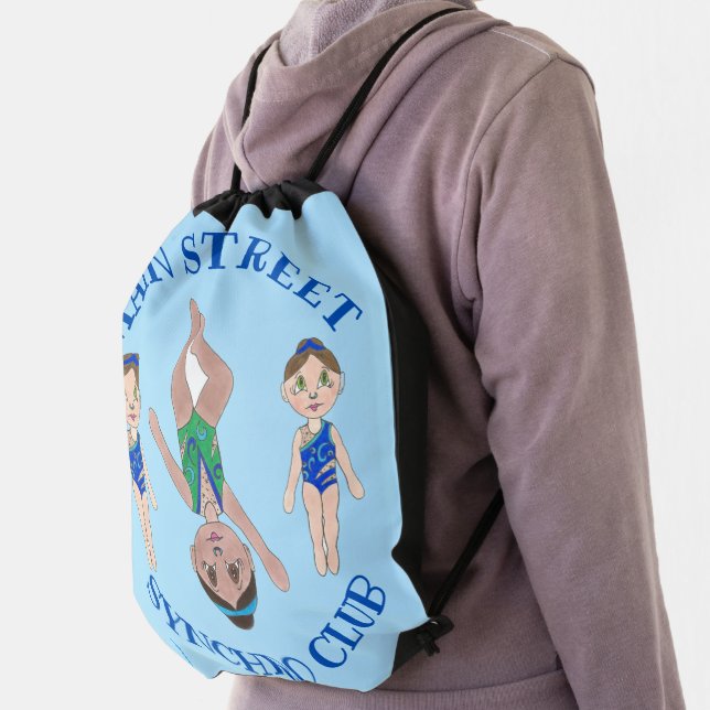 Synchronized Swimmer Girls Synchro Swimming Sports Drawstring Bag (Insitu)