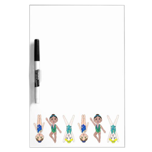 Synchronized Swimmer Pool Synchro Swimming Girls Dry Erase Board