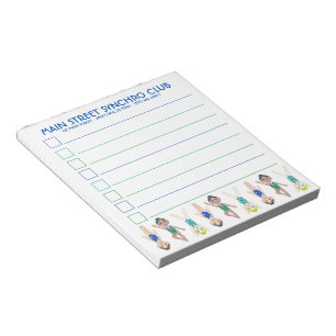 Synchronized Swimmer Pool Synchro Swimming Girls Notepad