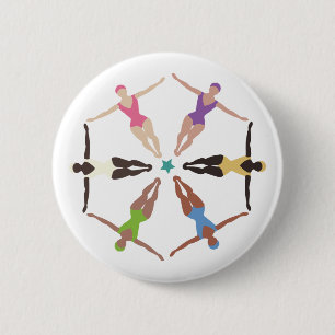 Synchronized Swimmers Button