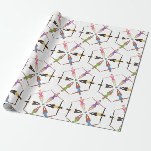 Synchronized Swimmers Wrapping Paper